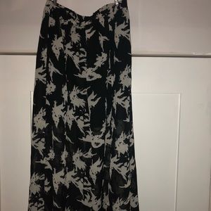 Black and White Maxi Skirt